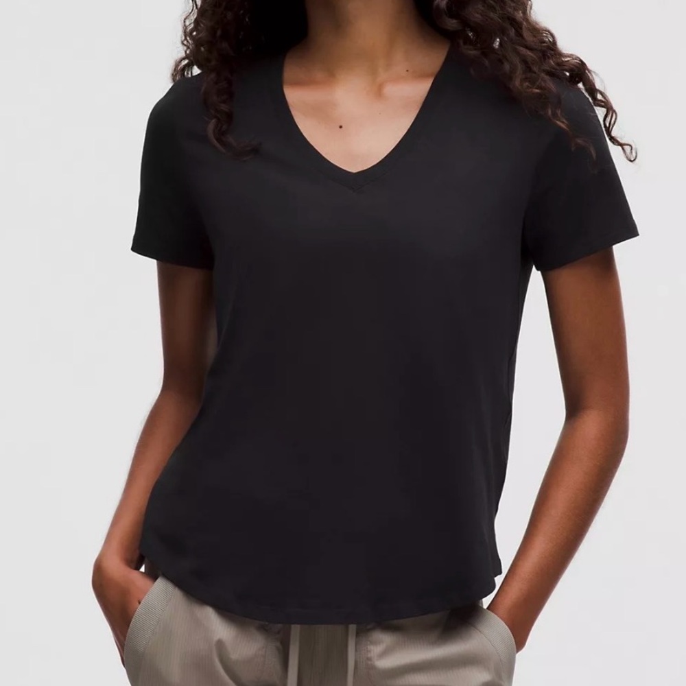 lululemon athletica Black Love V-Neck T-Shirt